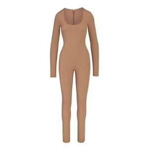 SKIMS All-In-One Scoop Neck Long Sleeve Onsie Jumpsuit Sienna 3X, 4X NWT